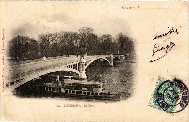 CPA AK Suresnes Le Pont SHIPS (755141)