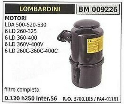 Lombardini Silencieux Lombardini Motopompe Générateur Lda 500 503 520 522 011462 