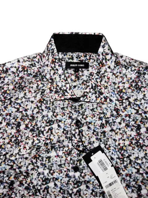 Jared Lang White Floral Shirt Men’s Size L Colorful (NWT)