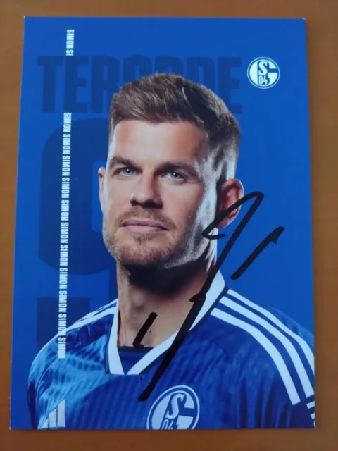 Simon Terodde, Orig.-Autogr.,Autogrammkarte 2023/24,FC Schalke 04,#9,neu👍⚽
