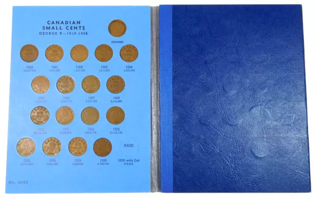 1920-1972 Canada Small Cent Lot - Whitman Folder No. 9062 - 56 Coins