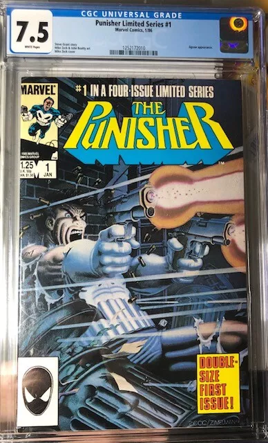The Punisher 1 CGC 7.5 1986 limited series marvel mcu netflix movie tv daredevil