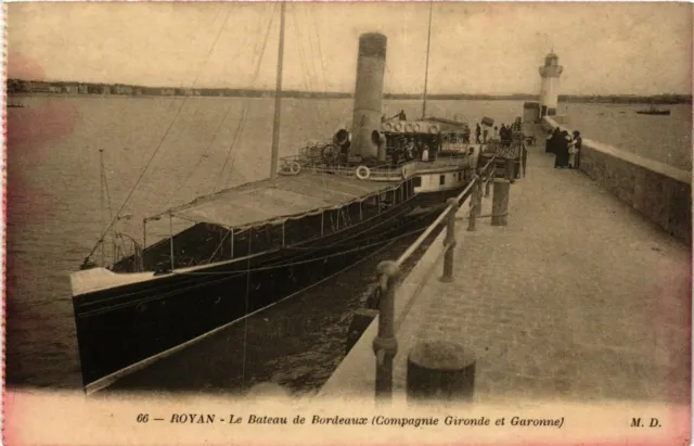 CPA AK Le Bateau de Bordeaux - Cie Gironde et Garonne - Ships (774555)