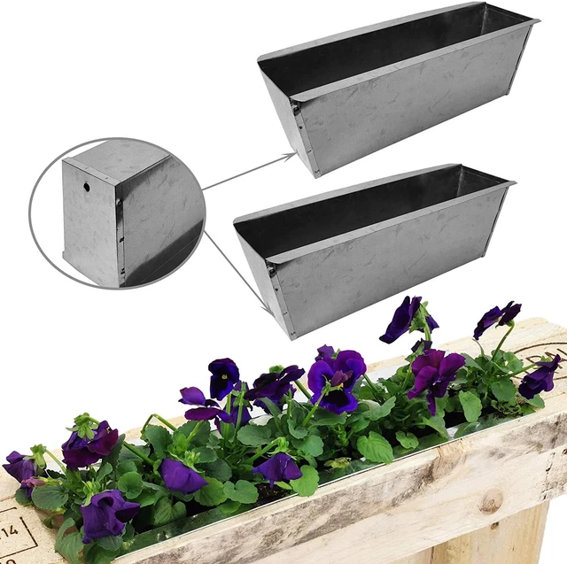 BLUMENKASTEN FÜR EUROPALETTE mit Wandhalterung Paletten Pflanztopf