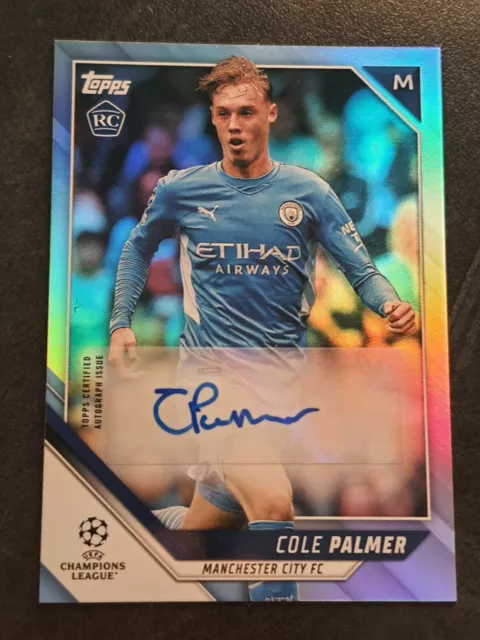 2021-22 Topps UEFA Champions League-Cole Palmer RC Auto Manchester City