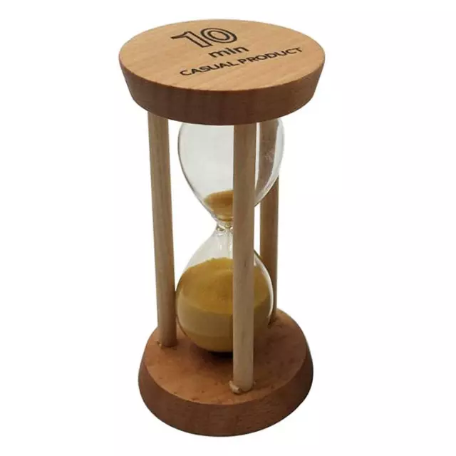 10 Minuten Holzrahmen Sanduhr mit gelben Sand Sanduhr Wohnkultur