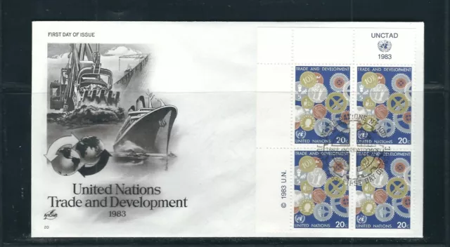 UN SC # NY 397 Trade And development  FDC . Artcraft Cachet