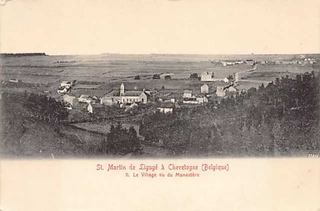 Belgique - CHEVETOGNE (Namur) St. Martind e Ligugé - Le village vu du monastère