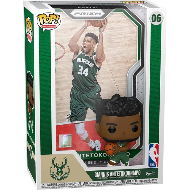 Funko Pop! NBA Trading Cards: Giannis Antetokounmpo 06 60523 In stock