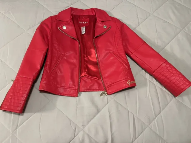 guess leather jacket girls