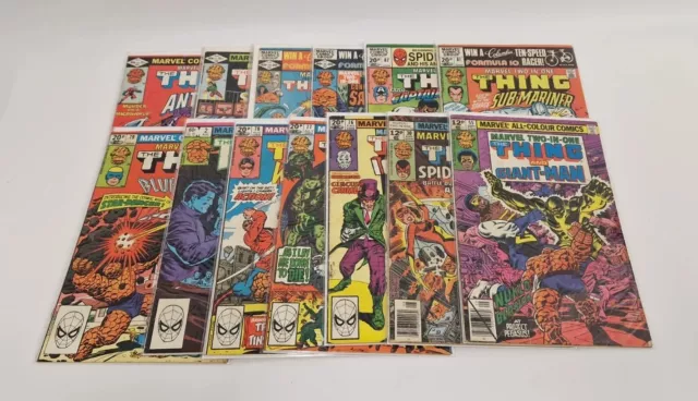 Marvel Two In One Comics The Thing Bundle 13 Issues 1979 - 1982               75