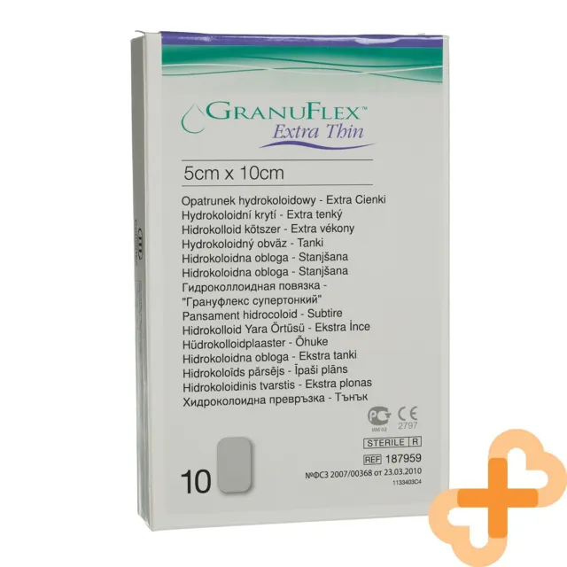 ConvaTec Granuflex Extra Mince Hydrocolloïde Bandage 5 X 10 CM 10 Pièces Stérile