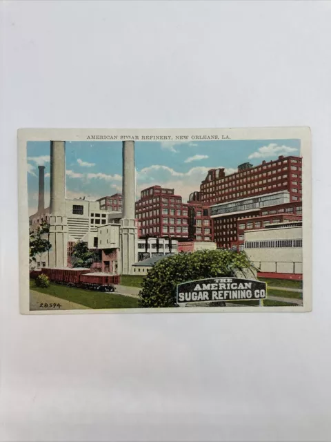 Postcard American Sugar Refinery in New Orleans, Louisiana Unposted