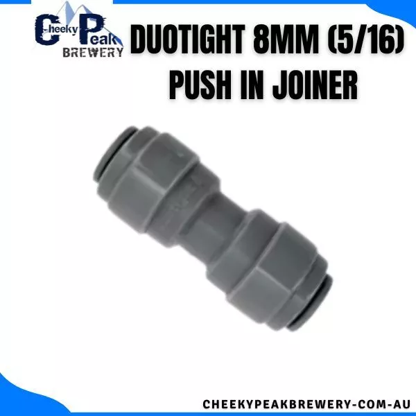 Duotight 8MM (5/16) Push In Joiner, Beer & Gas Line Splitters, Beer Taps, CO2