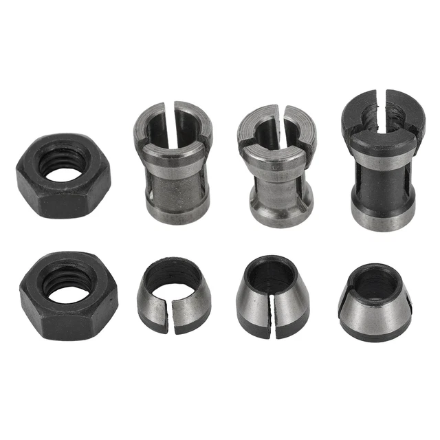 Adaptateur Mandrin Routeur 6.35mm(1/4”) Vers 8mm | Réduction Pour Outils De Gravure Et Fraisage