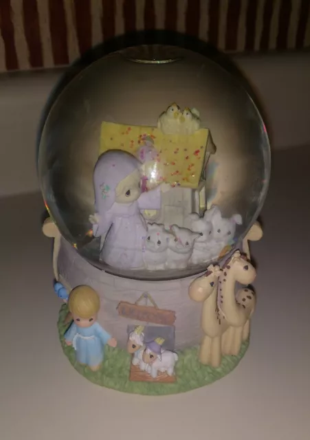 Precious Moments Enesco NOAH'S ARK Musical Water Snow Globe MAR18