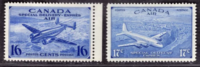 CANADA 1942/3 AIR MAIL  SPECIAL DELIVERY STAMP Sc. # CE 1/2 MNH