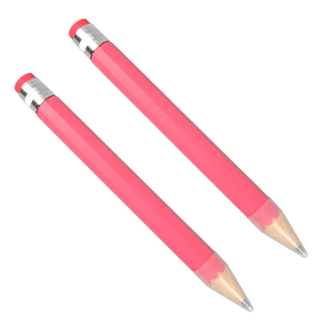 2 Pcs Bamboo Preschool Triangular Kids Pencils Novelty Graphite