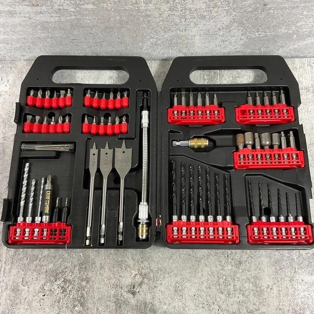 CRAFTSMAN 64 PIECE Drill Drive Bit Set With Case 36.00 PicClick
