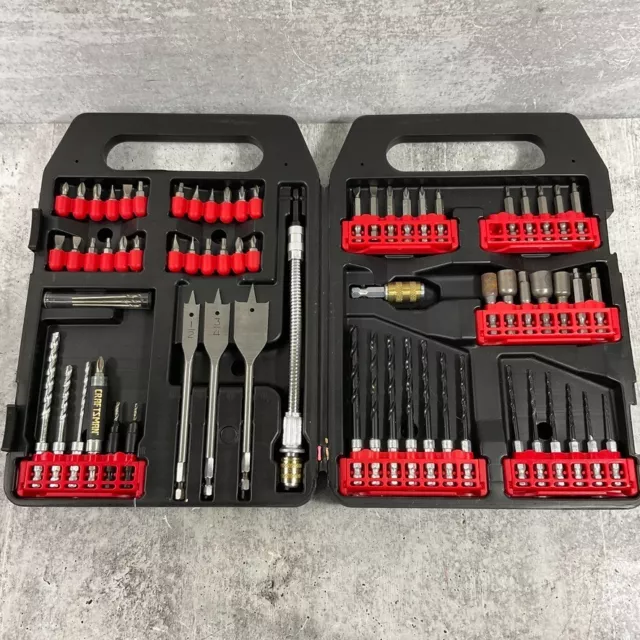 Craftsman 64 Piezas Taladro Conducir Set de Brocas con Estuche