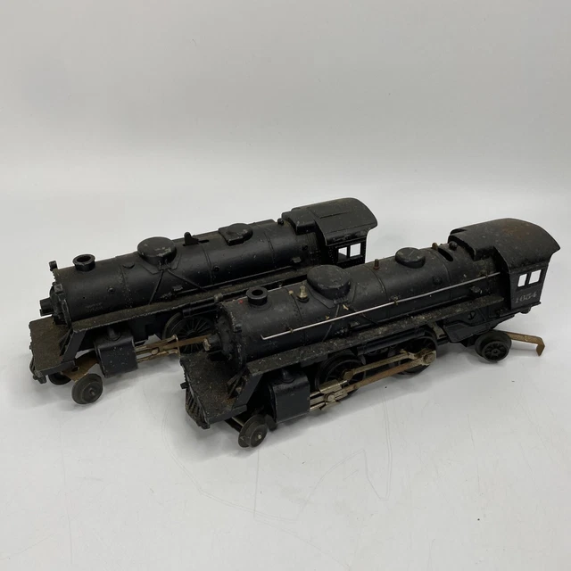 Vintage Post War Lionel Steam Locomotive Lot 1654 & 1110 Untested “AS IS”