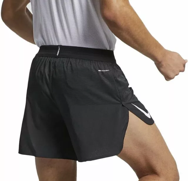 MENS NIKE AEROSWIFT 5 RUNNING SHORTS AQ5302 010 BLACK Size Small 49.95 PicClick UK