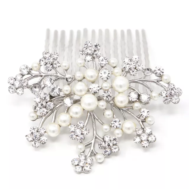 New beautiful elegant wedding Maple bridal hair comb hair pins pearl and crystal