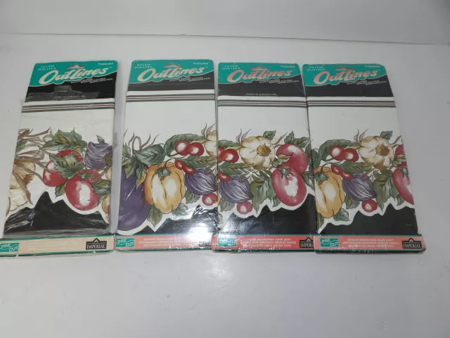Papel pintado Imperial Outlines Border Veggie Swag 4 paquetes cada 5 yardas