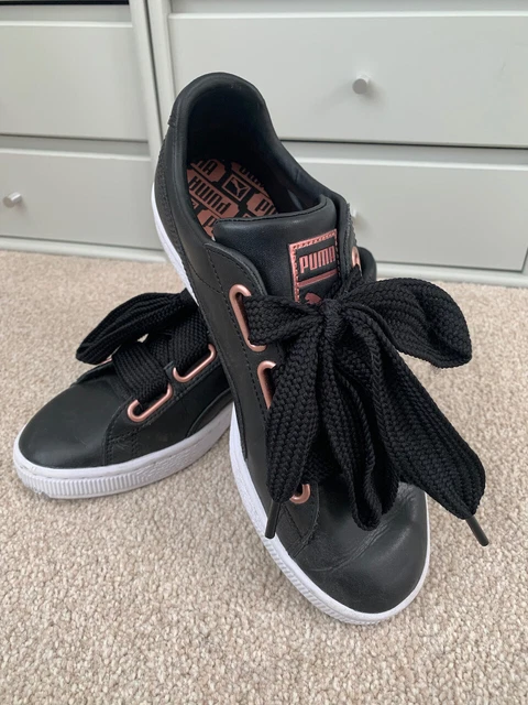 Puma basket heart hotsell black rose gold