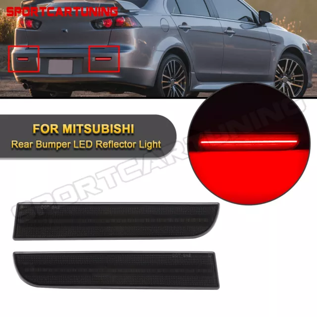 LED Bumper Reflector Tail Brake Rear Fog Signal Lights For Mitsubishi Lancer Evo