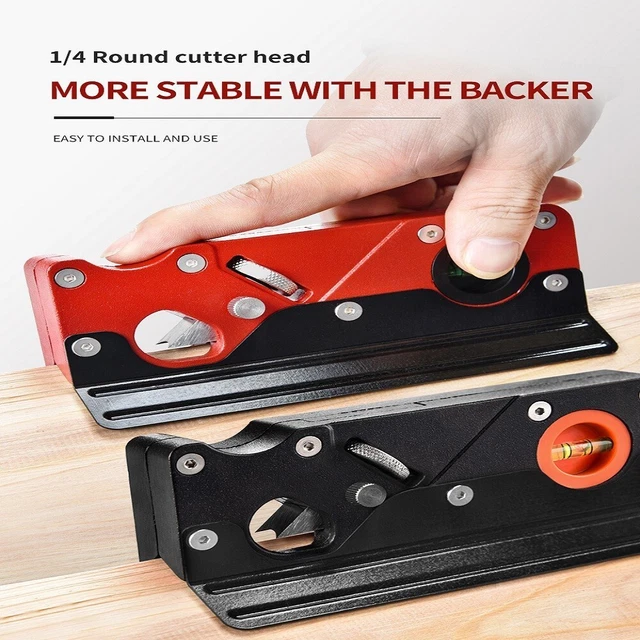 1pcs Chamfer Hand Planer With Backer Woodworking Edge Corner Plane Manual Planer