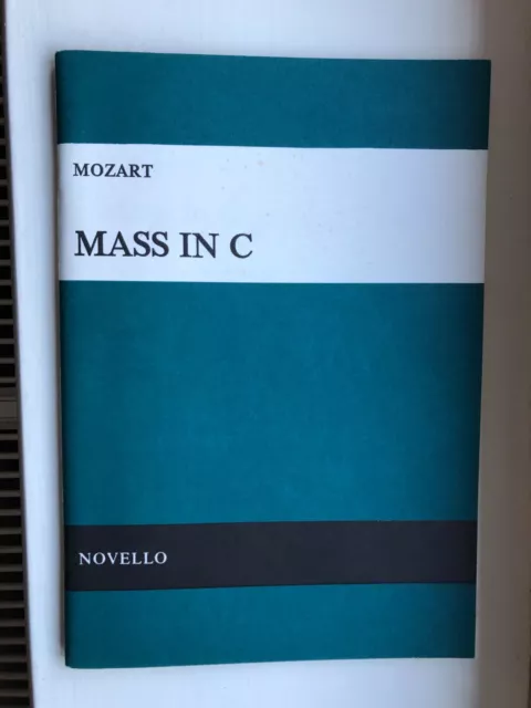 Mozart: Mass in C - Novello SATB Vocal Score