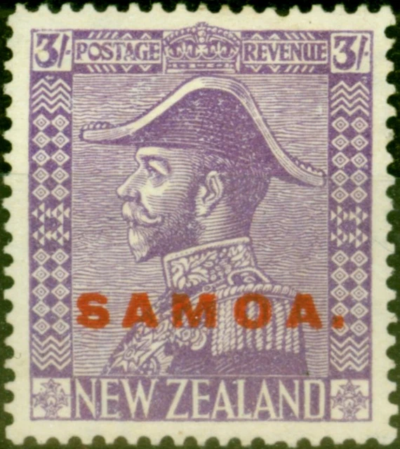 Samoa 1927 3s Blass Mauve SG170 Fein MTD Postfrisch