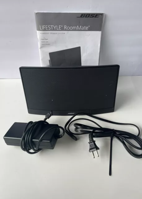Bose Lifestyle RoomMate Powered Speaker System Black With Power Adaptor