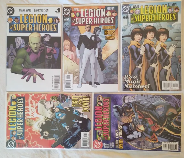 Legion of Superheroes 1 2 3 4 5 DC Comics NM 5th series 2005-2009 Ship Comb