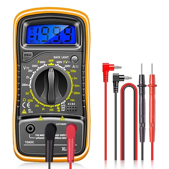 Multimetro Digitale Professionale Per Elettricisti - Misura Tensione AC/DC, Continuità E Resistenza - Foto 3