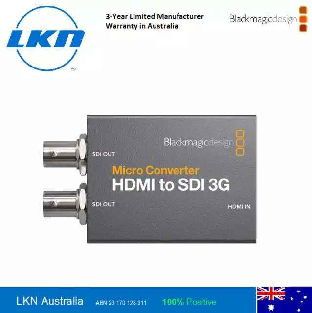 Blackmagic Design Micro Converter HDMI to SDI 3G + PSU