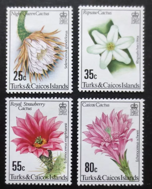 Turks & Caicos Islands - 1981 - Flowering Cacti - SG 635/638 - MM Set