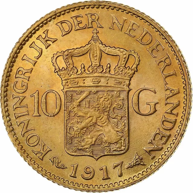 10 Gulden Königin Wilhelmina 1917 2