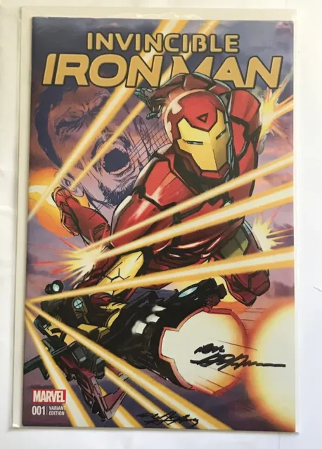 Neal Adams Signed Rare Invincible Iron Man Marvel 001 Variant Edition