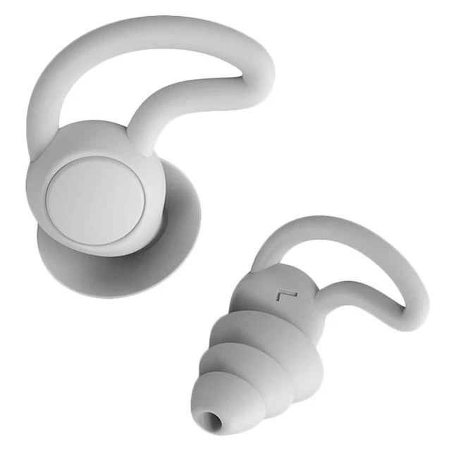 1 paire bouchons d'oreille pour dormir en silicone réutilisable Silicone