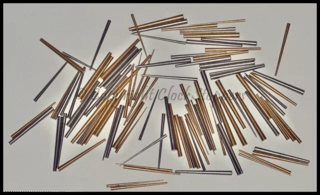 Assorted Brass Steel Taper Pins Clocks Repair Parts Tools Service Spares Conical