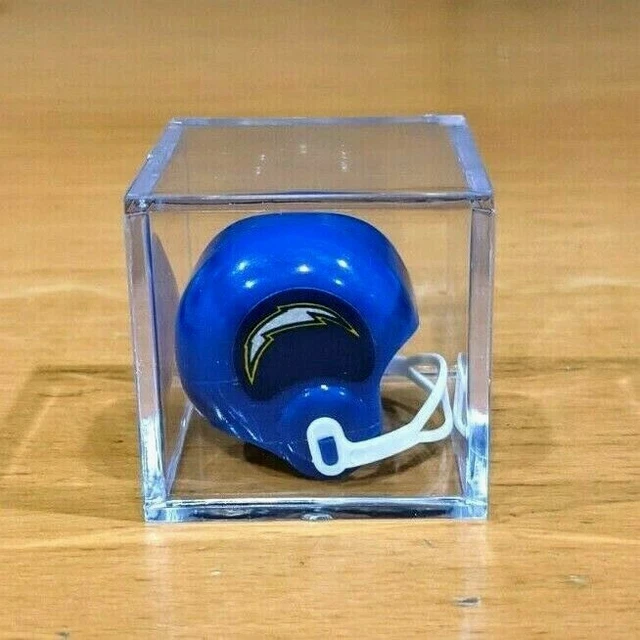 OPI NFL SAN DIEGO CHARGERS VTG NFL Mini Gumball Football Helmet & Display Box!