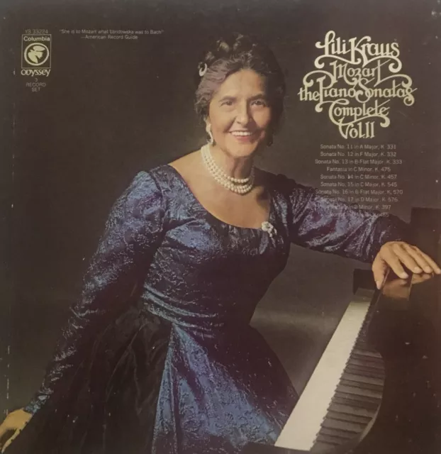 LILI KRAUS The Piano Sonatas Complete Vol. II 1974 Vinyl Box Set Columbia - VG+ LILI KRAUS The Piano Sonatas Complete Vol. II 1974 Vinyl Box Set Columbia - VG+