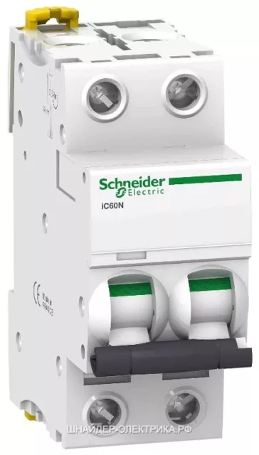 Schneider Electric Offer Acti 9 iC60N 2P 6 KA C Curve Miniature Circuit breaker