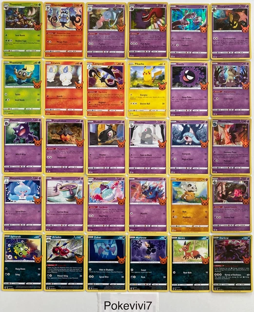 Pokemon Toys Full Set - 30/30 Cards Halloween Theme, Near Mint Condition Pokemon TRICK GOLD TRADE 2024 Pokemon Toys Full Set - 30/30 Cards Halloween Theme, Near Mint Condition Pokemon TRICK GOLD TRADE 2024