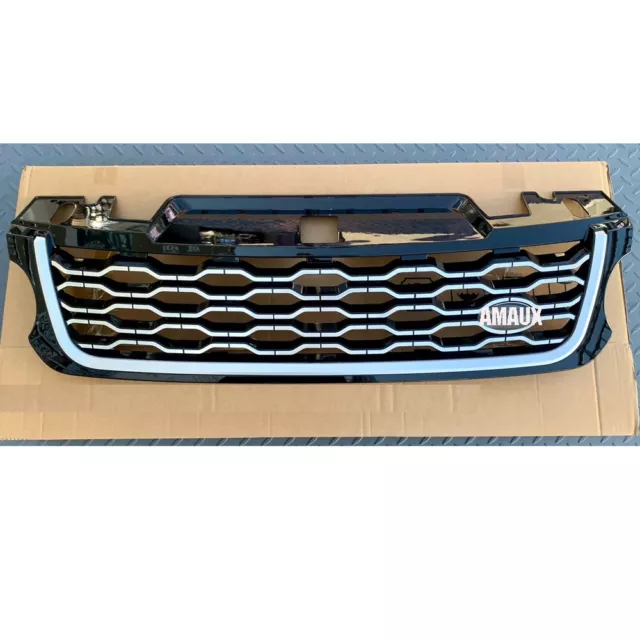 For LR Range Rover Sport 2014-2017 Front Bumper Grille Grill Mesh Sliver Trim