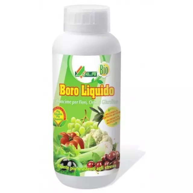 Concime Boro Liquido allegagione fiori olivo vite  conf 1 LT  ALFE NATURA