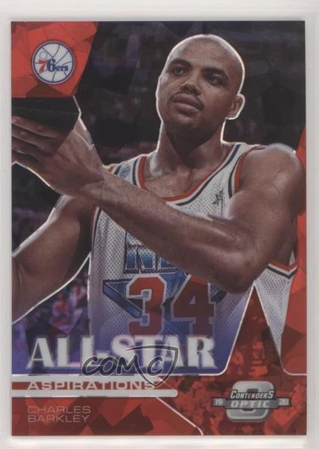 2019 Contenders Optic All-Star Aspirations Red Cracked Ice Prizm Charles Barkley
