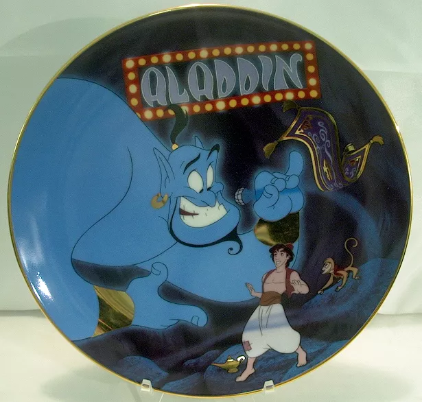 Disney Collector Plate Bradford Aladdin A Friend Like Me